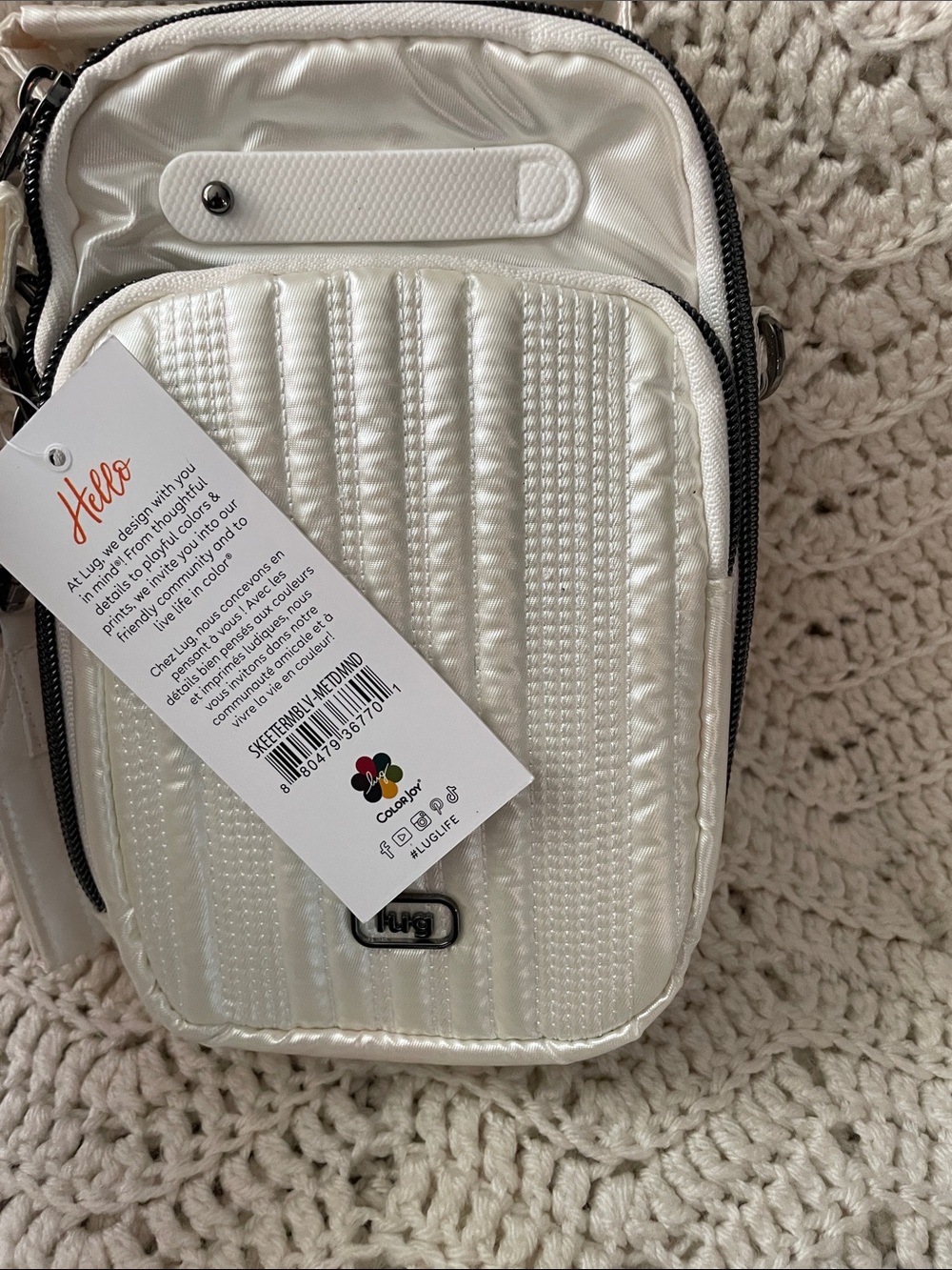 NWT- Lug Skeeter Mini Bridge Love Metallic Diamond